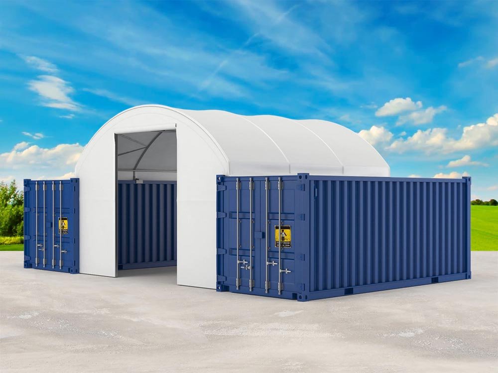 Storex container tent shelters